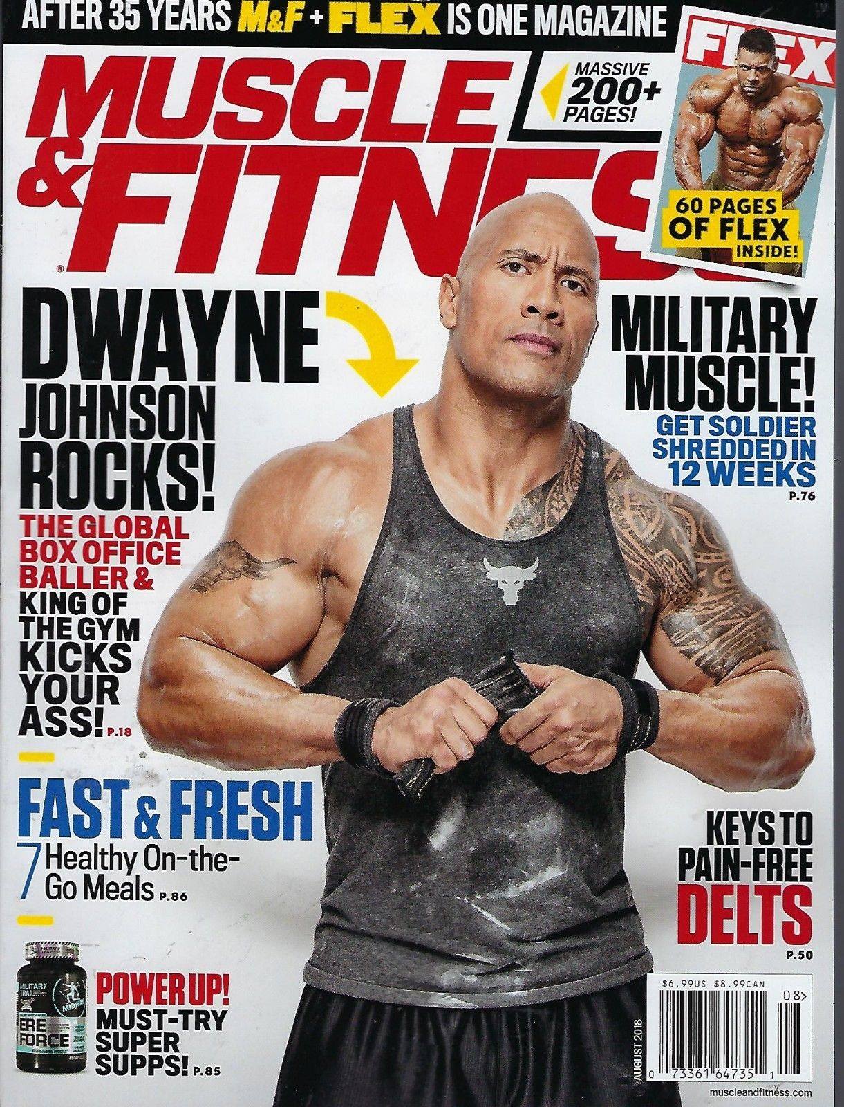 Muscle & Fitness August 2018 The Rock Magazine PWcatalog