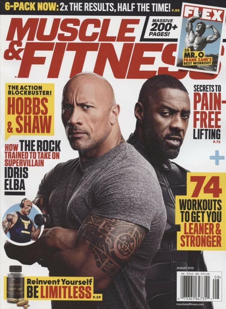 Muscle & Fitness August 2019 The Rock Magazine PWcatalog
