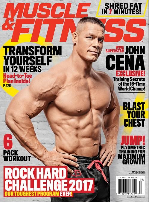 Muscle & Fitness March 2017 Variant cover Magazine PWcatalog