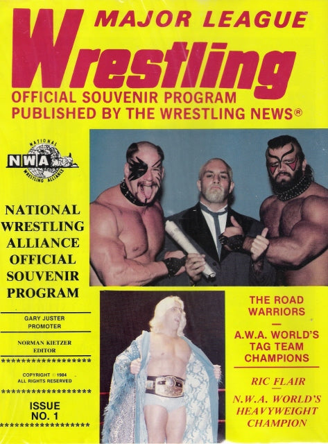 NWA major league wrestling program 1984 1st Magazine PWcatalog