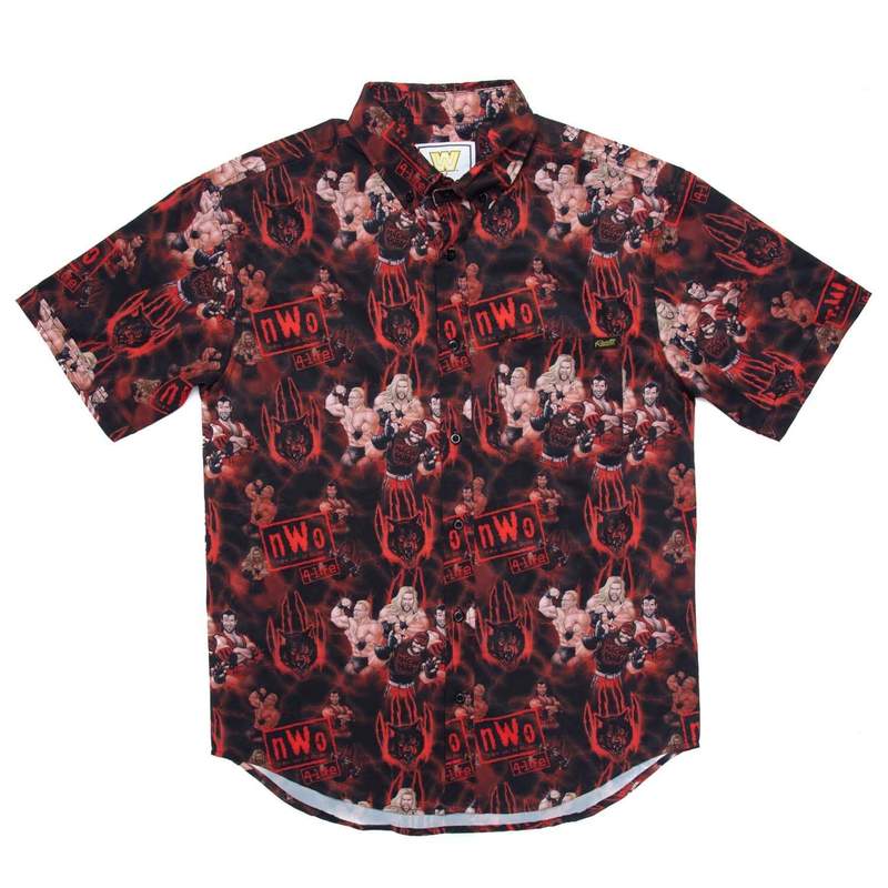 NWo Wolfpac RSVLTS Button Down Shirt Pwcatalog