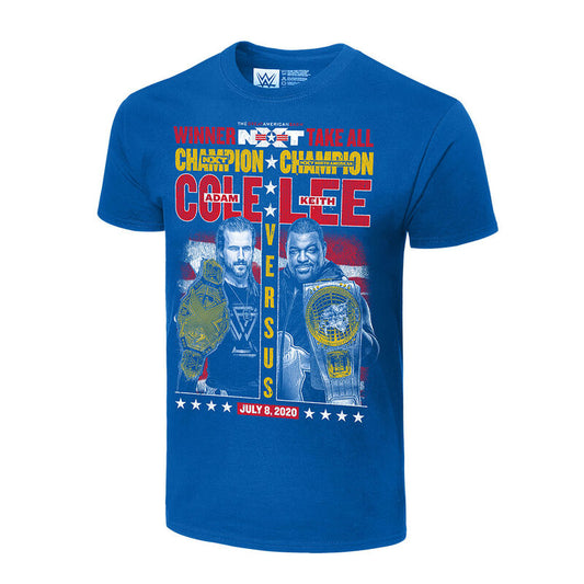 NXT Adam Cole vs. Keith Lee Winner Takes All Matchup T-Shirt Pwcatalog