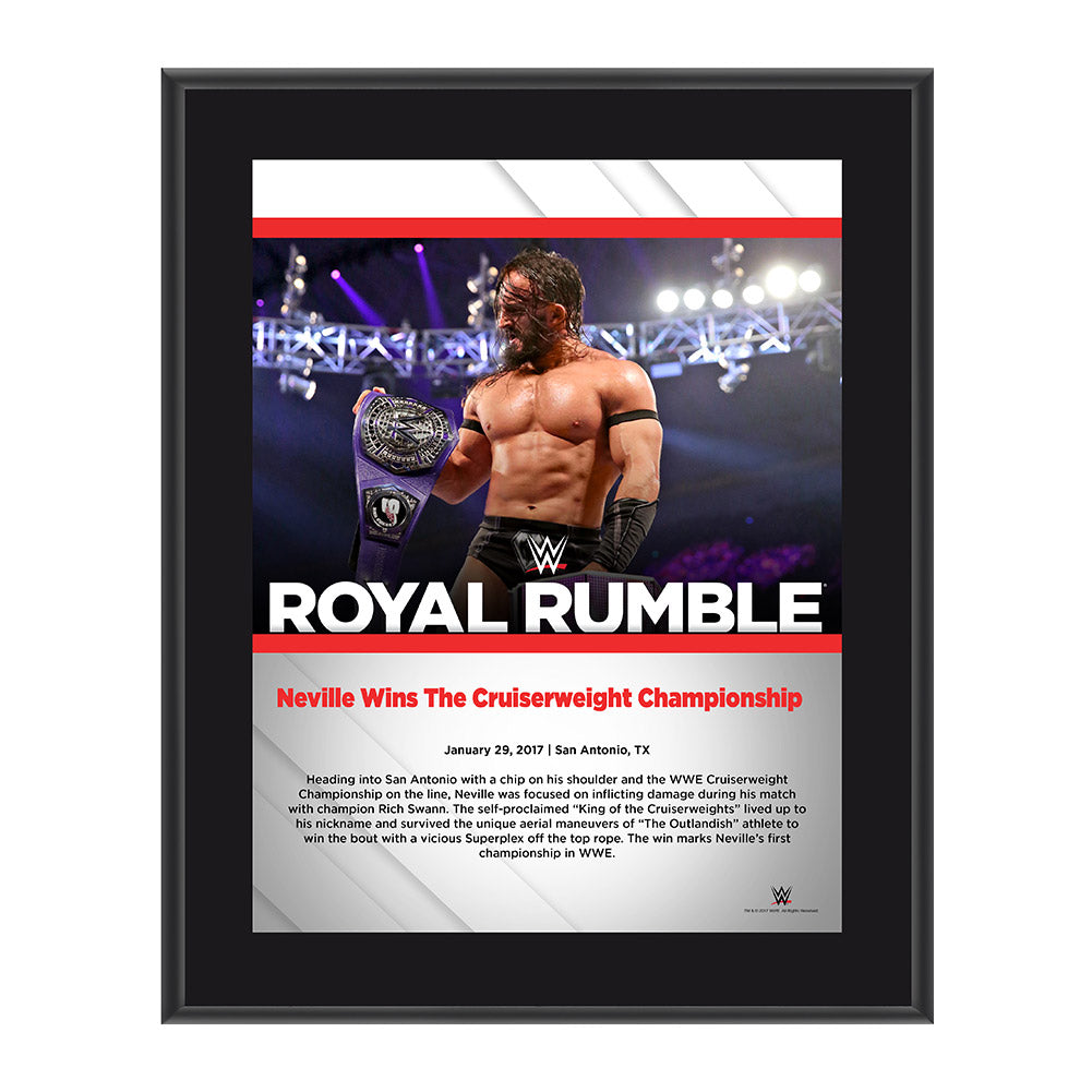 Neville Royal Rumble 2017 10 x 13 Commemorative Photo Plaque Pwcatalog
