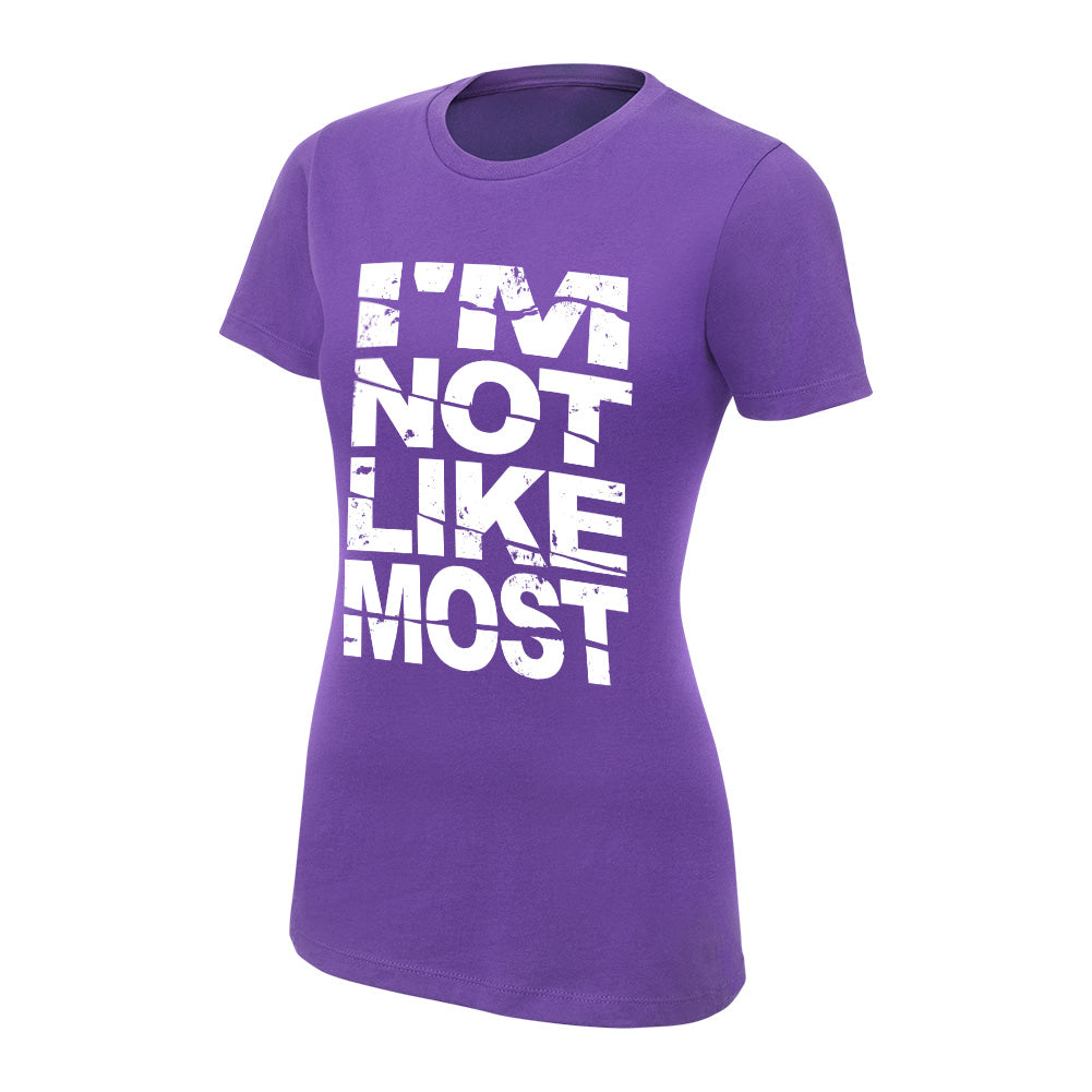 Nia Jax I'm Not Like Most Purple Women's Authentic T-Shirt Pwcatalog