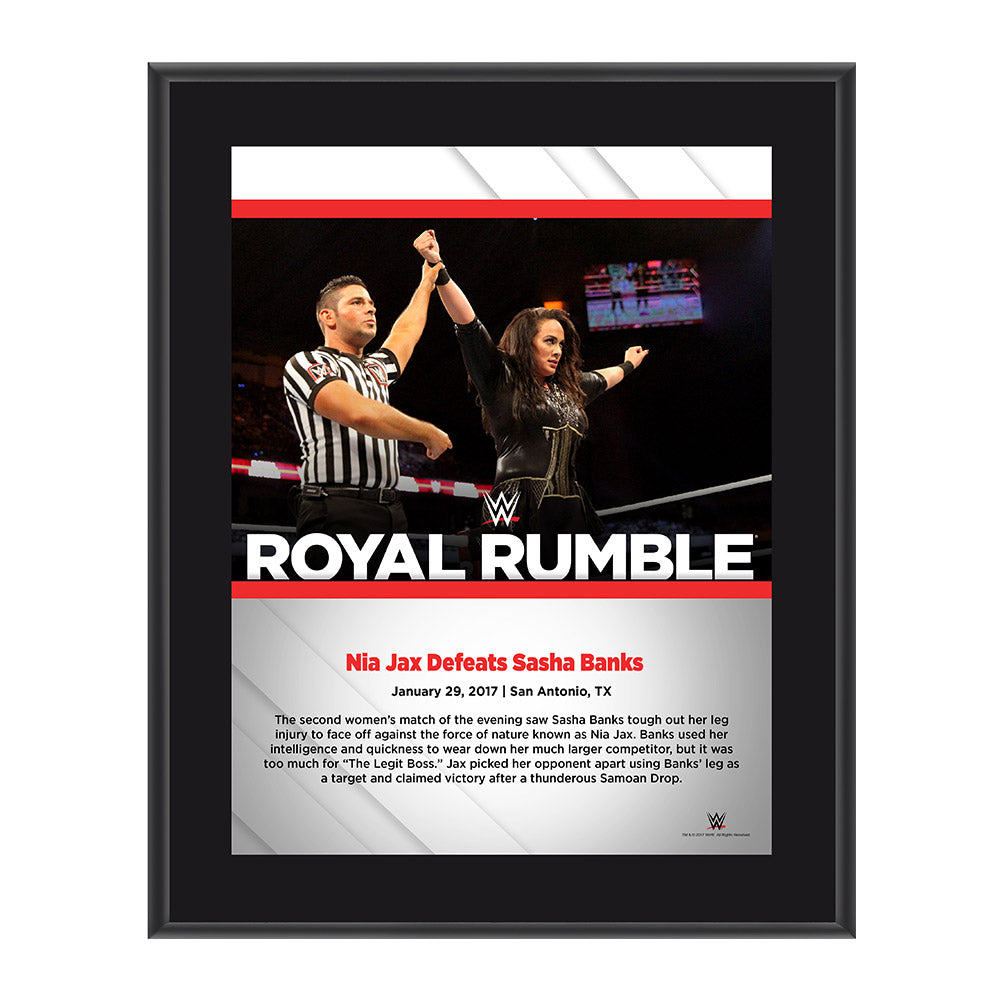 Nia Jax Royal Rumble 2017 10 x 13 Commemorative Photo Plaque Pwcatalog