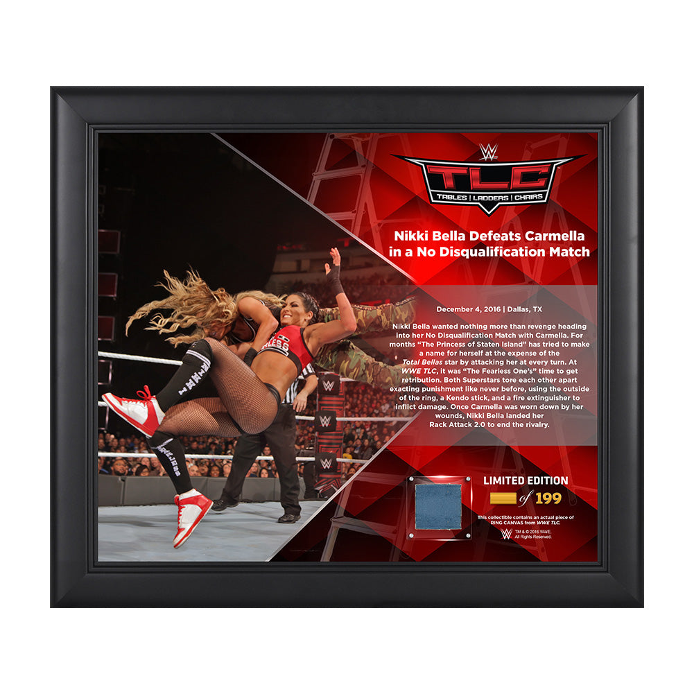 Nikki Bella TLC 2016 15 x 17 Framed Plaque w Ring Canvas Pwcatalog
