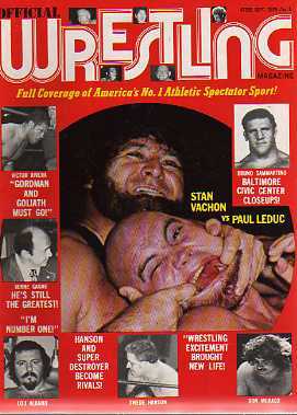 Official Wrestling September 1974 Magazine PWcatalog