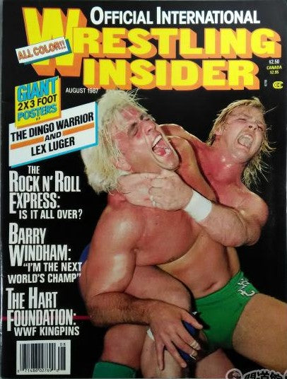 Official International Wrestling Insider August 1987 Magazine PWcatalog