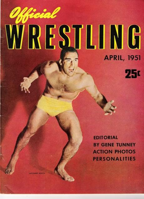Official Wrestling April 1950 Magazine PWcatalog