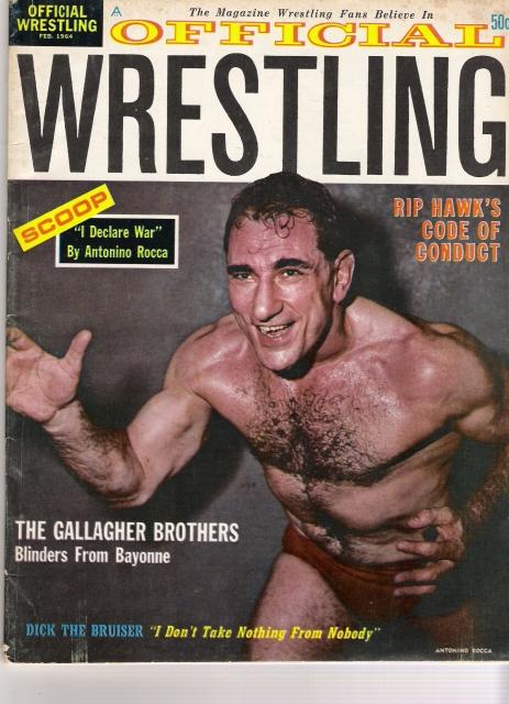 Official Wrestling February 1964 Magazine PWcatalog