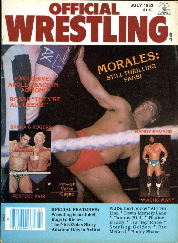 Official Wrestling July 1983 Magazine PWcatalog
