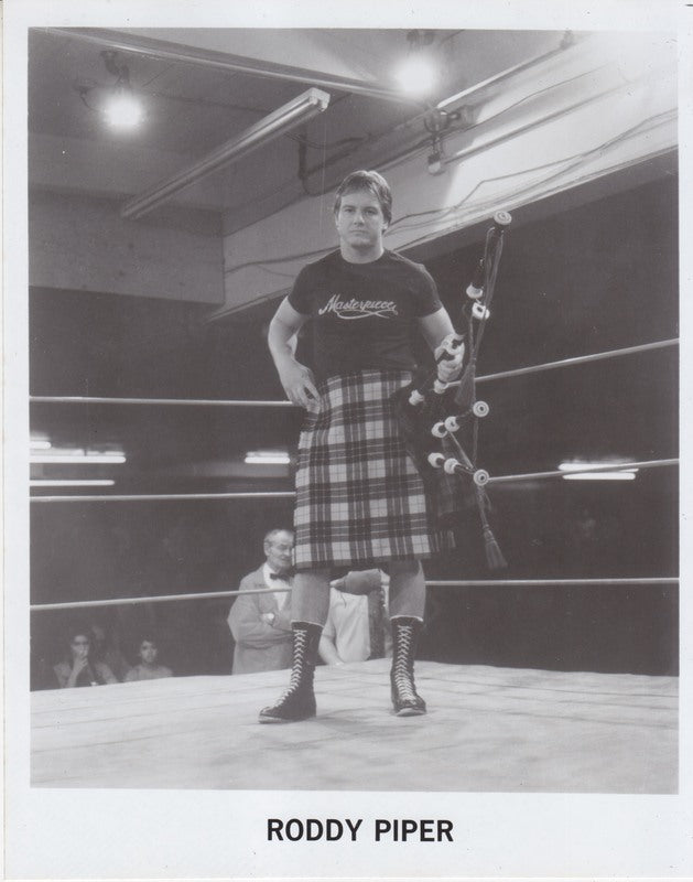1980's Portland Wrestling "Rowdy" Roddy Piper vintage Promo Photo PWcatalog
