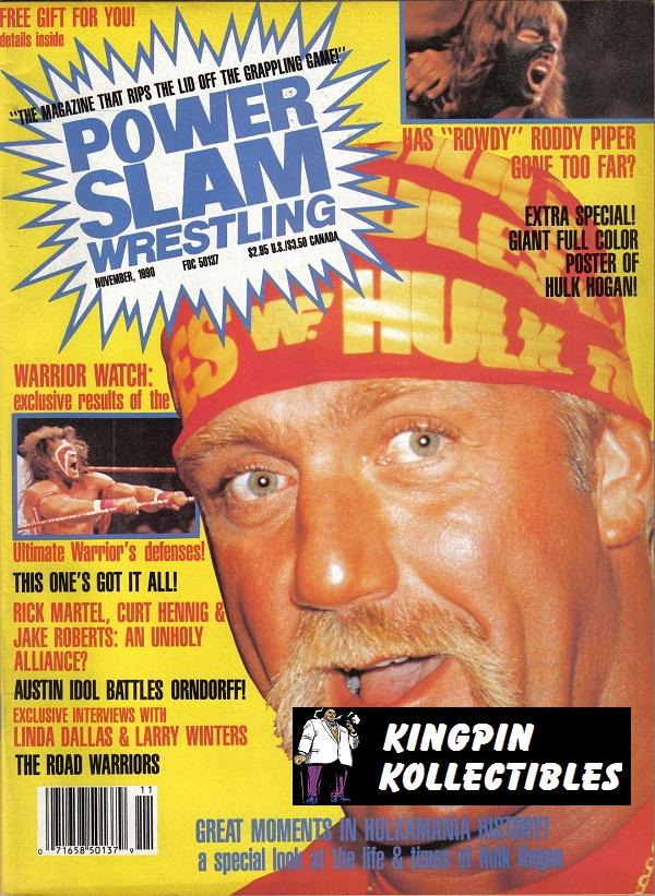 Power Slam November 1990 Magazine PWcatalog