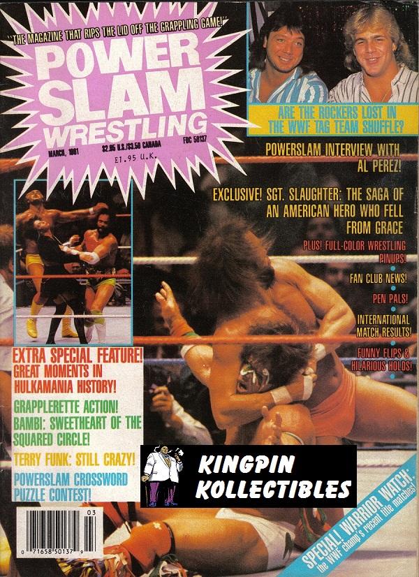 Power Slam March 1991 Magazine PWcatalog