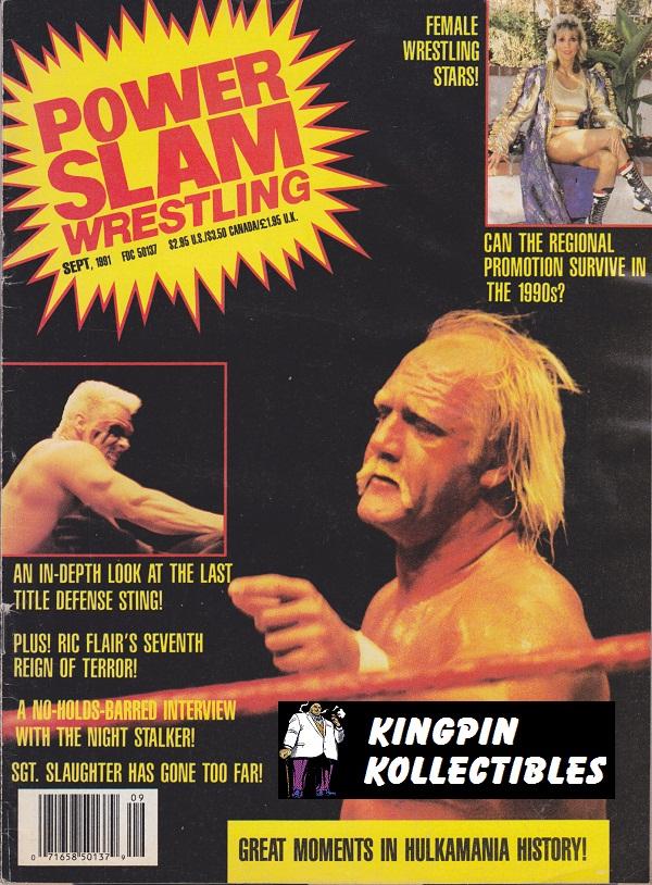 Power Slam September 1991 Magazine PWcatalog