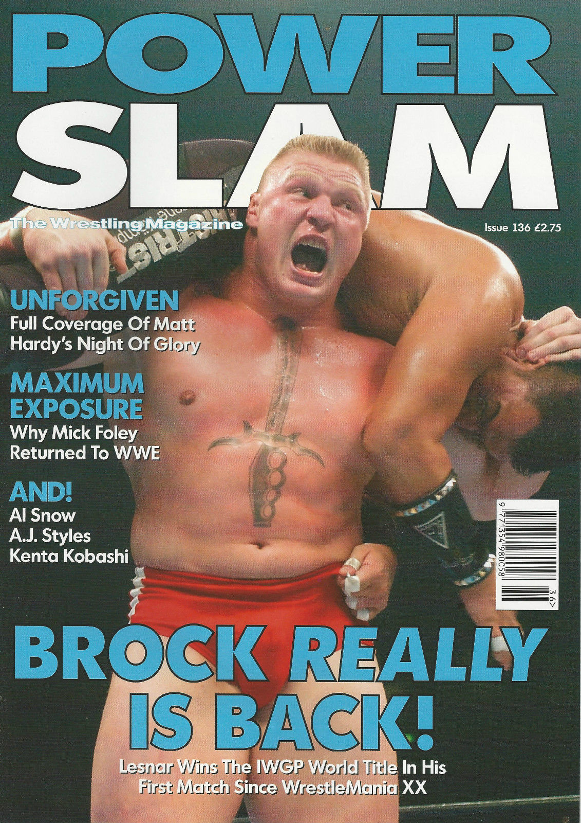 Power Slam Volume 136 November 2005 Magazine PWcatalog