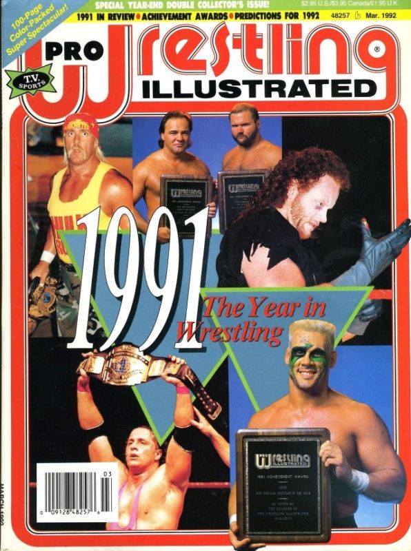 Pro Wrestling Illustrated March 1992 Magazine PWcatalog