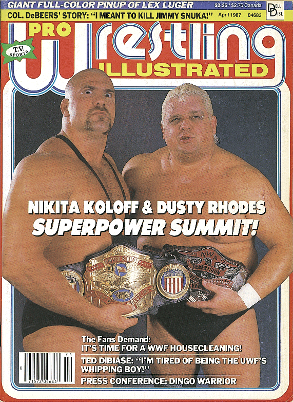Pro Wrestling Illustrated April 1987 Magazine PWcatalog