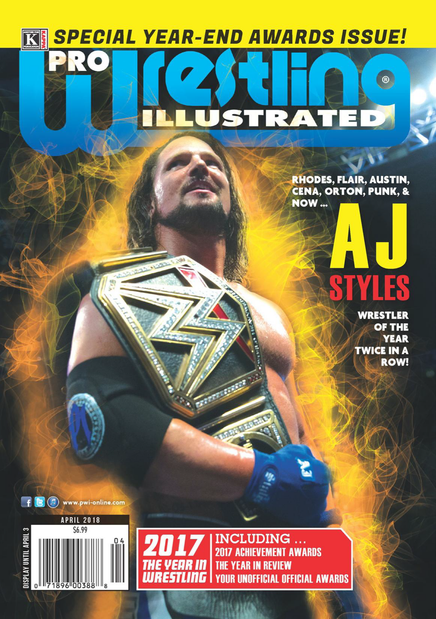 Pro Wrestling Illustrated April 2018 Magazine PWcatalog