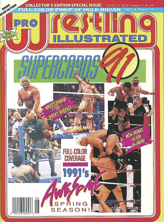 Pro Wrestling Illustrated August 1991 Magazine PWcatalog