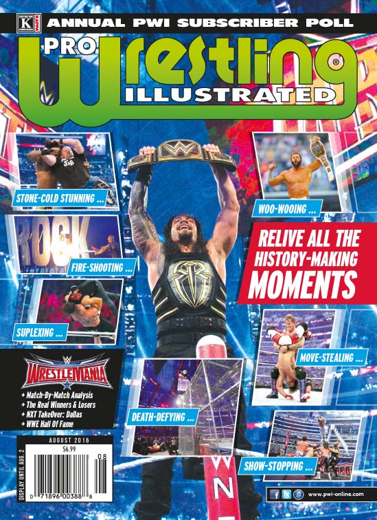 Pro Wrestling Illustrated August 2016 Magazine PWcatalog