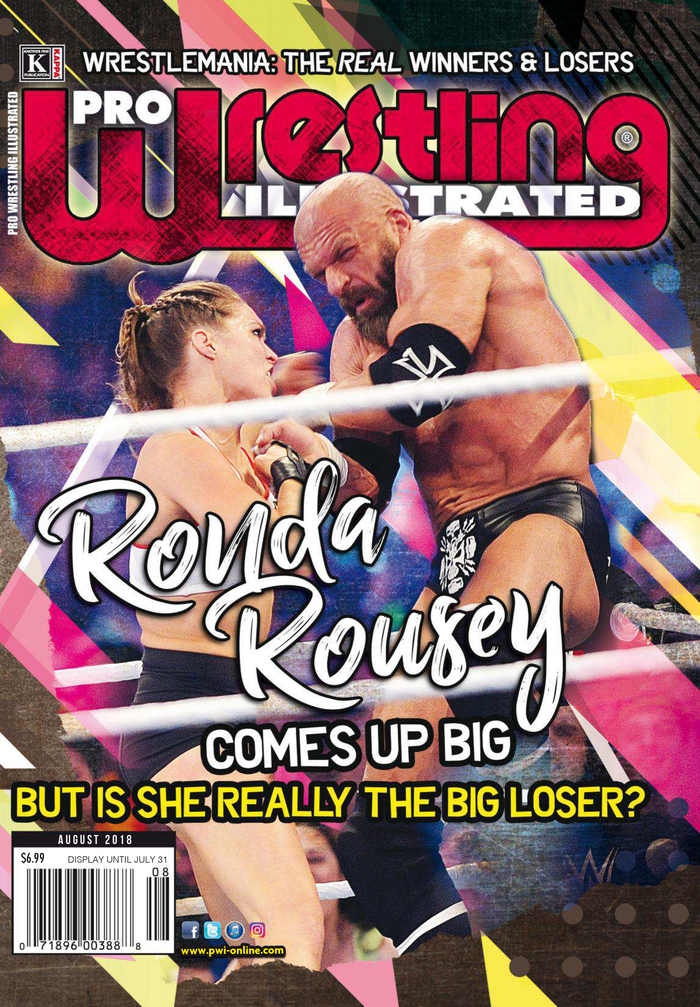 Pro Wrestling Illustrated August 2018 Magazine PWcatalog