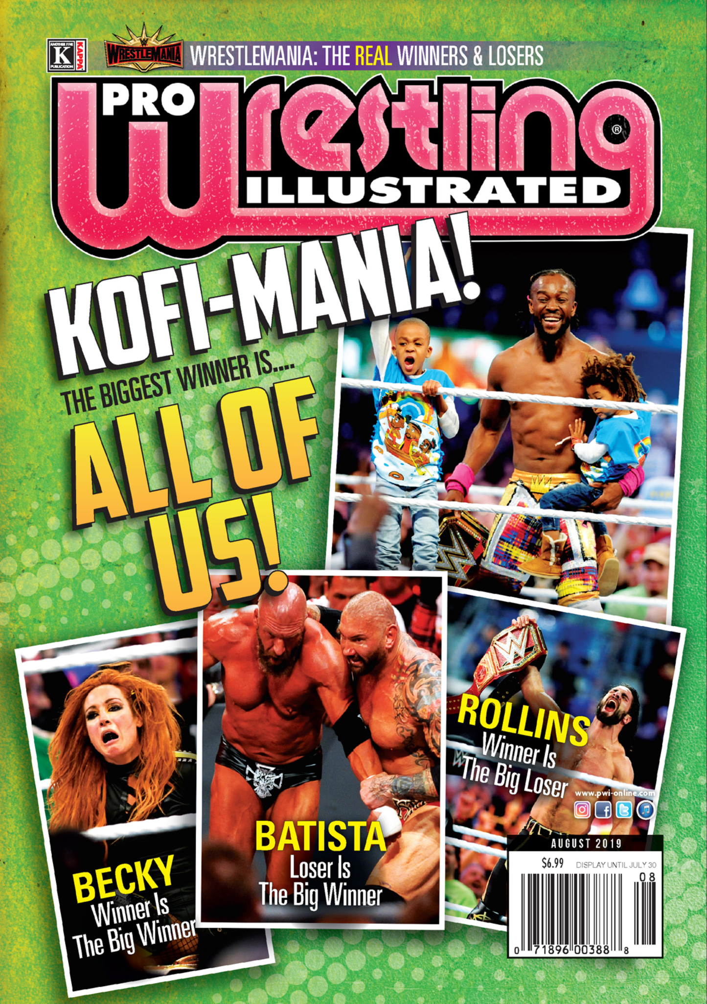Pro Wrestling Illustrated August 2019 Magazine PWcatalog