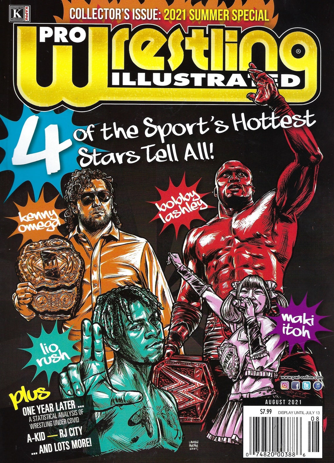 Pro Wrestling Illustrated August 2021 Magazine PWcatalog