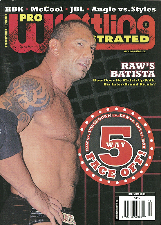 Pro Wrestling Illustrated December 2008 Magazine PWcatalog