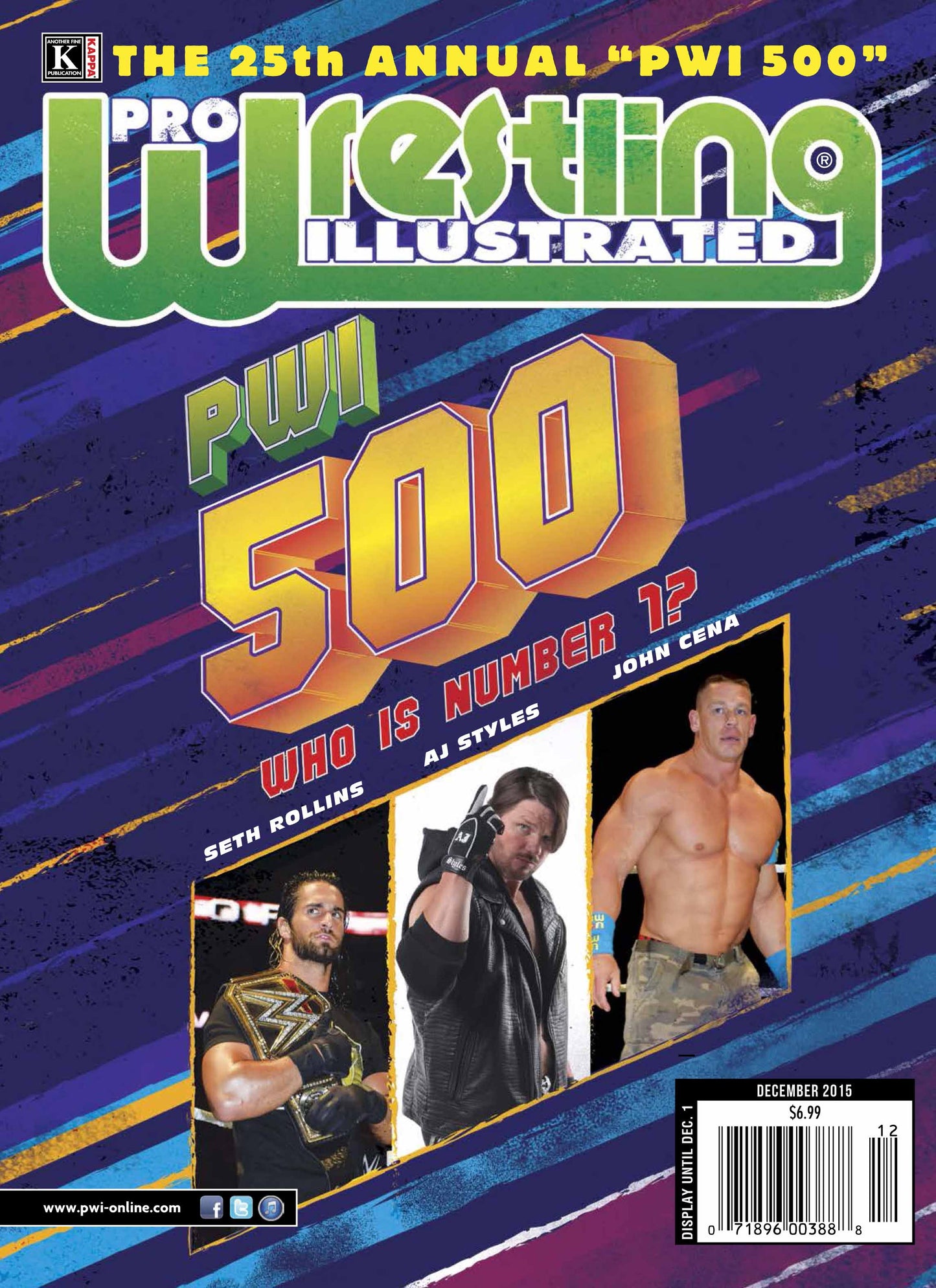 Pro Wrestling Illustrated December 2015 Magazine PWcatalog
