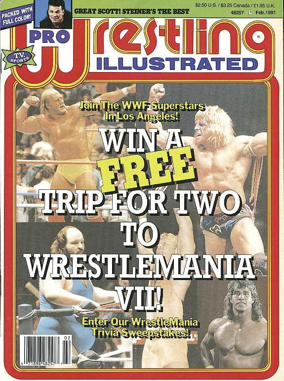 Pro Wrestling Illustrated February 1991 Magazine PWcatalog