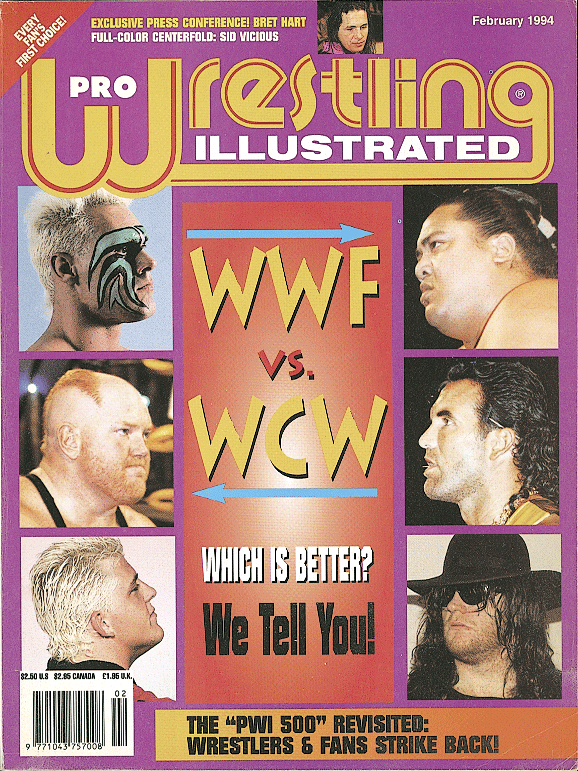 Pro Wrestling Illustrated February 1994 Magazine PWcatalog