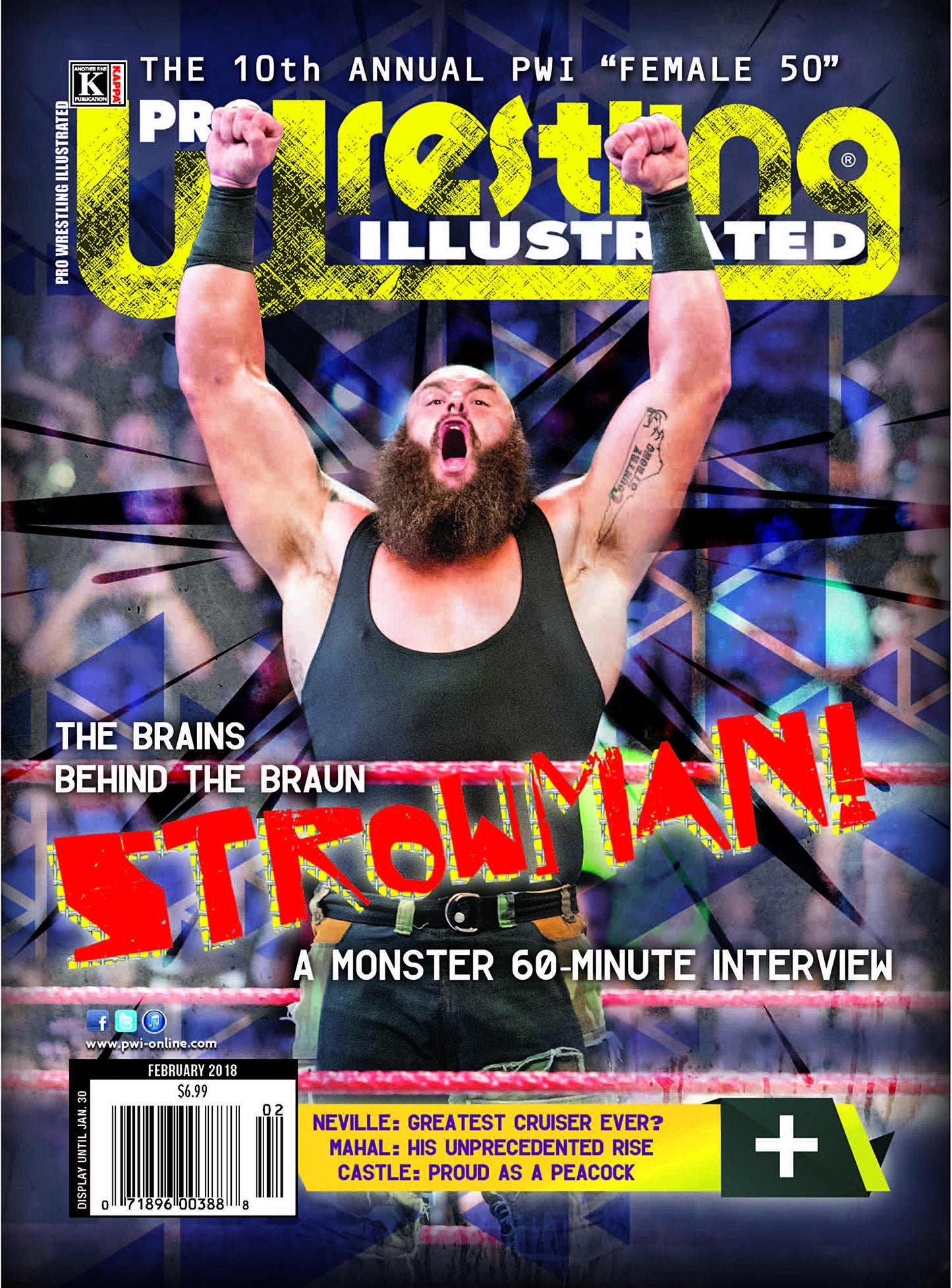 Pro Wrestling Illustrated February 2018 Magazine PWcatalog