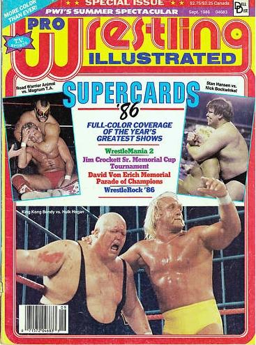 Pro Wrestling Illustrated September 1986 Magazine PWcatalog