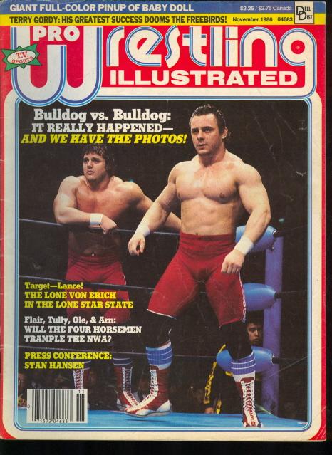 Pro Wrestling Illustrated November 1986 Magazine PWcatalog
