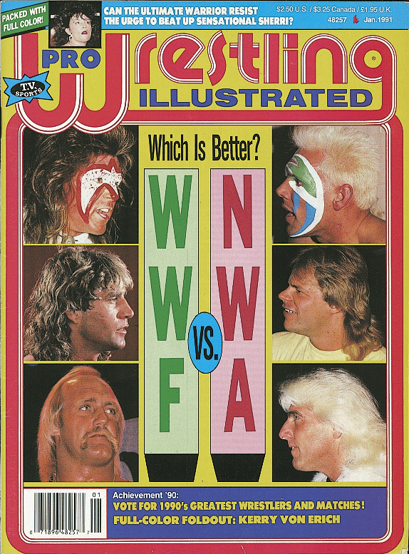 Pro Wrestling Illustrated January 1991 Magazine PWcatalog
