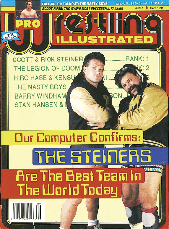 Pro Wrestling Illustrated September 1991 Magazine PWcatalog