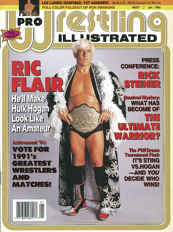 Pro Wrestling Illustrated January 1992 Magazine PWcatalog