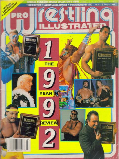 Pro Wrestling Illustrated March 1993 Magazine PWcatalog