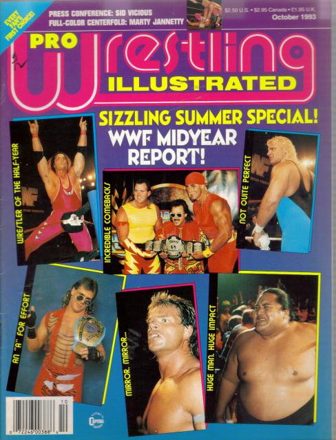 Pro Wrestling Illustrated October 1993 Magazine PWcatalog
