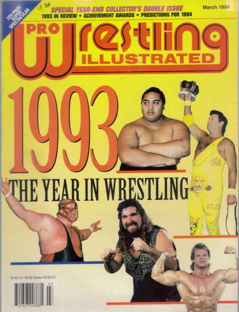 Pro Wrestling Illustrated March 1994 Magazine PWcatalog