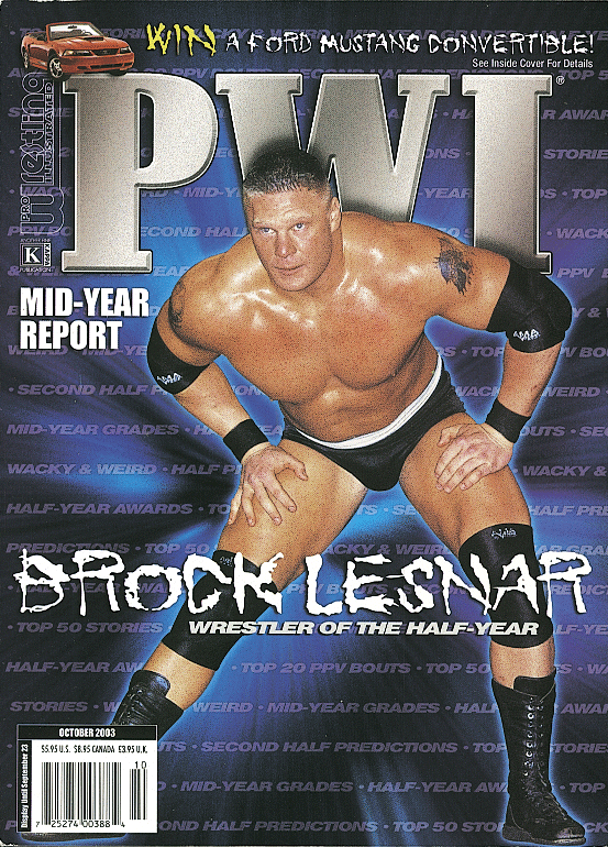Pro Wrestling Illustrated October 2003 Magazine PWcatalog
