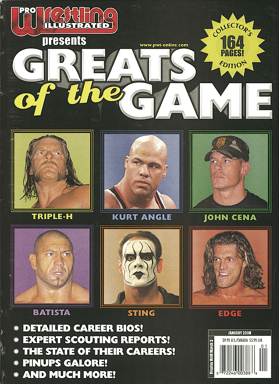 Pro Wrestling Illustrated January 2008 Magazine PWcatalog