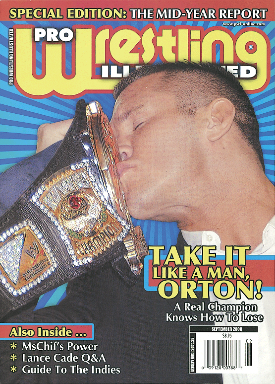 Pro Wrestling Illustrated September 2008 Magazine PWcatalog
