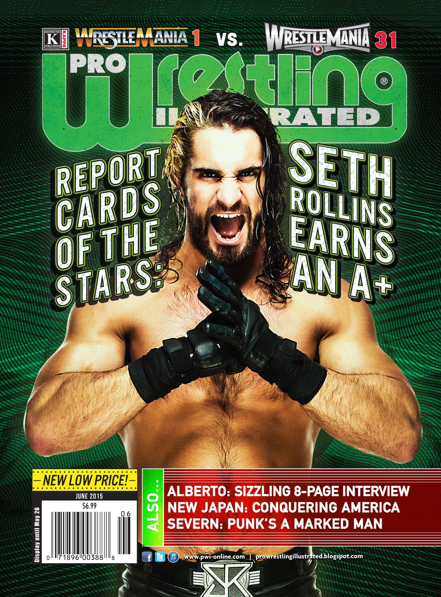 Pro Wrestling Illustrated June 2015 Magazine PWcatalog