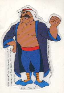 Puffy Rock & Wrestling Sticker 1985 Iron Sheik PWcatalog
