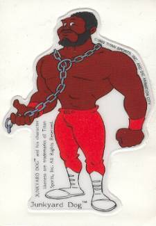 Puffy Rock & Wrestling Sticker 1985 Junkyard Dog PWcatalog