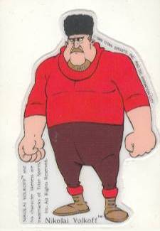 Puffy Rock & Wrestling Sticker 1985 Nikolai Volkoff PWcatalog