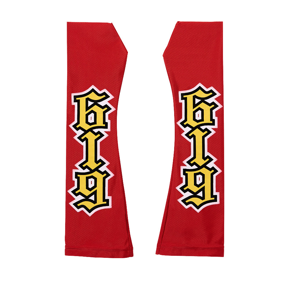 Rey Mysterio Red-Yellow Arm Sleeves Pwcatalog