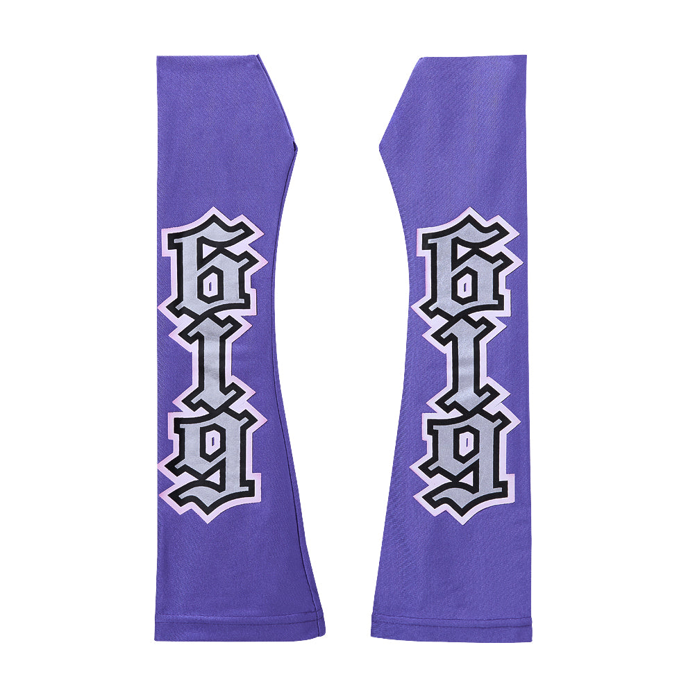 Rey Mysterio Purple-Silver Arm Sleeves Pwcatalog